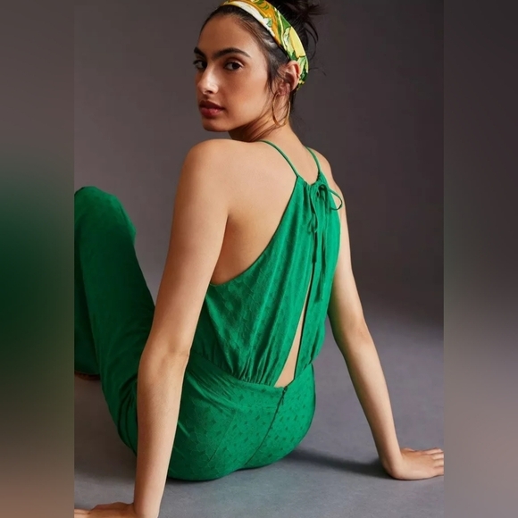 Anthropologie If By Sea Cutout Halter Jumpsuit - Picture 2 of 8